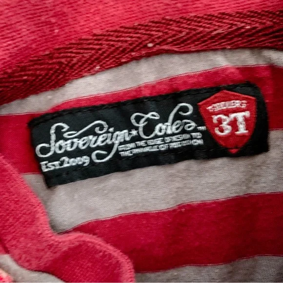 Sovereign Code • Striped V-Neck Tee - Picture 4 of 5